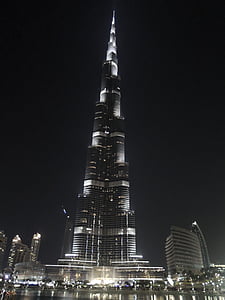 Dubaj, Spojené arabské emiráty, emiráty, Emirát, poušť, pohled, Burdž Chalífa