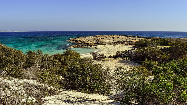 Kypros, Ayia napa, Makronissos beach, Sand, Sea, Resort, Matkailu