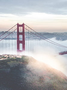 Golden gate tiltas, tiltas, San Franciskas, vartai, aukso, Kalifornijos, orientyras