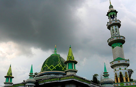 Menara, Masjid, Tanah merah, bangkalan, Jawa timur, Indonézia, mecset