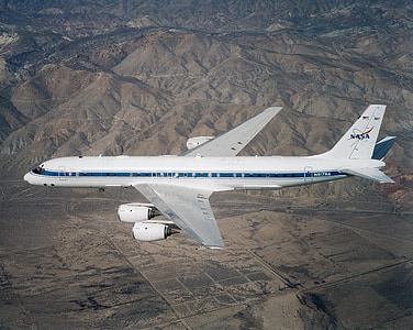 lidmašīna, lido, 8. DC, NASA laboratorijā, gaisa kuģu, plakne, lidojumu