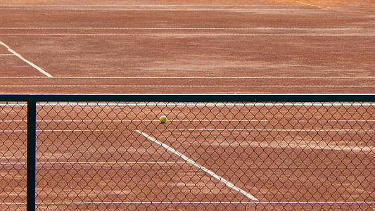 tennis, bollen, idrott, Tennisbana, spel, turneringen, röd