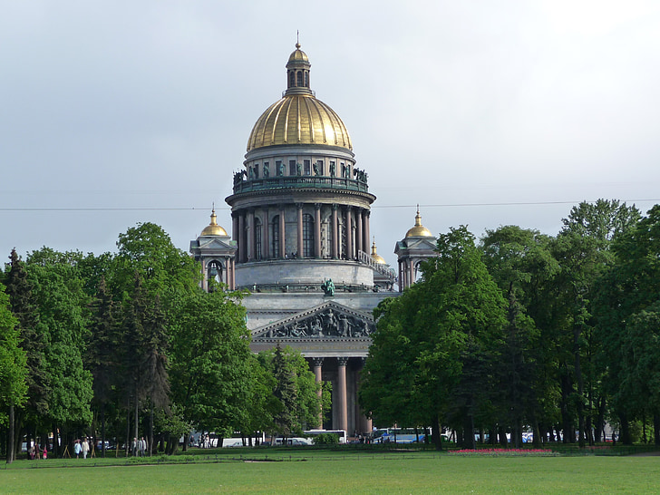 st isaac's cathedral, building, architecture, cathedral, dome, famous, religion
