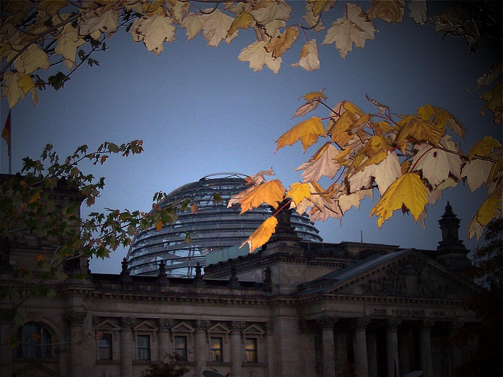 Reichstag, Berlin, vlada, stekleno kupolo, stavbe, arhitektura, steklo