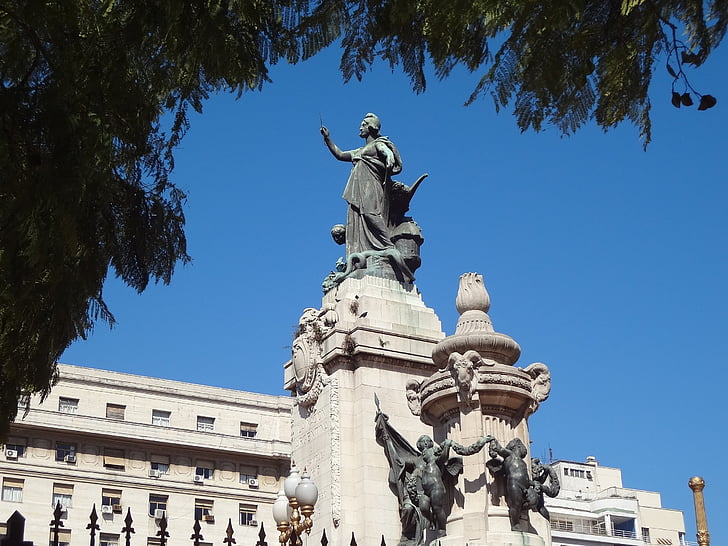 estátua, Buenos aires, Monumento, arquitetura, escultura, lugar famoso, Europa
