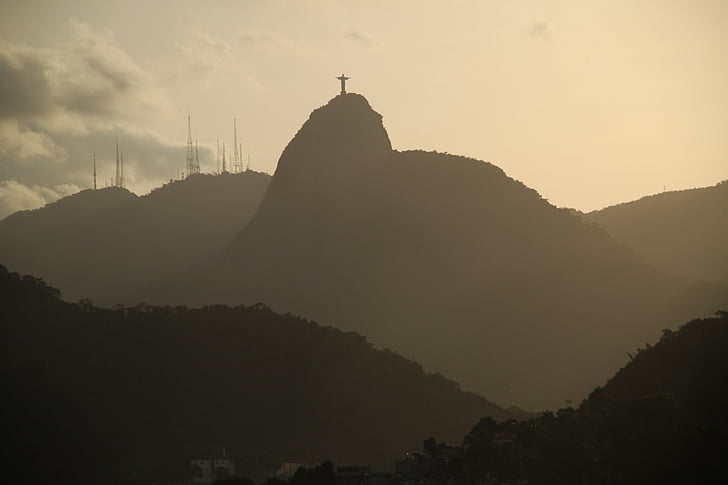Rio, Rio de janeiro, Mountain, landskap, RJ