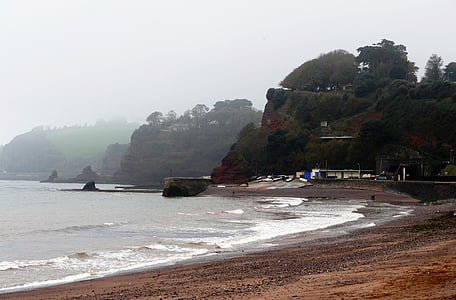 Dawlish warren, Devon, Playa, Costa, junto al mar, Reino Unido, arena