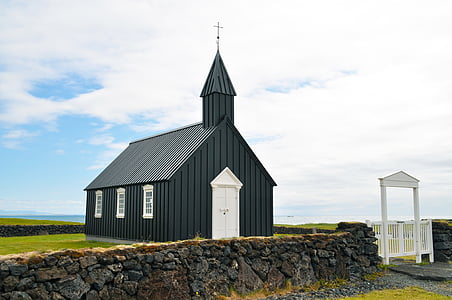 アイスランド, budakirkja, 教会, 礼拝所, チャペル