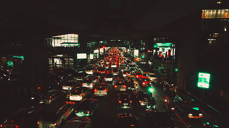 trànsit, Bangkok, Siam, transport, carretera, cotxe, carrer