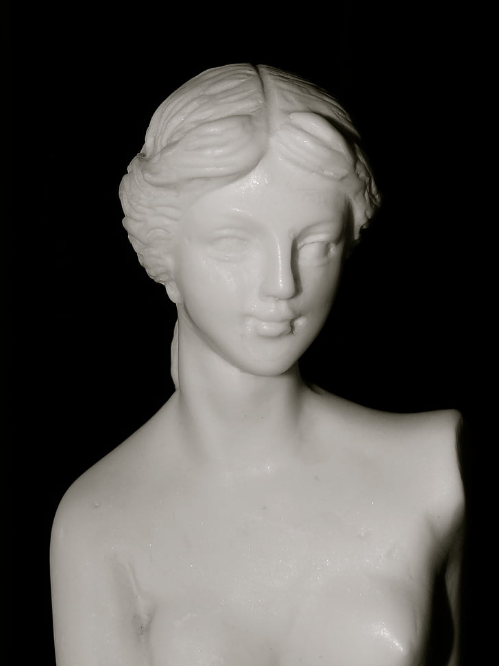 standbeeld, marmer, Carrara, buste, Figuur
