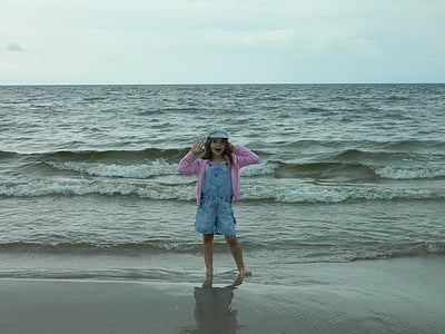 morje, otrok, Beach, poletje, prazniki, na obali, vode