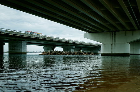 Podul, deschide, Okinawa, apa, mare