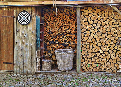 дърва за огрев, гребени конци рязане, holzstapel, нарастващата наличност, дървен материал, топлина, дърва за огрев stack
