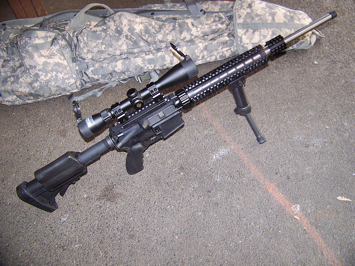 våpen, pistol, rifle, villkatt, kaliber, AR, AR15