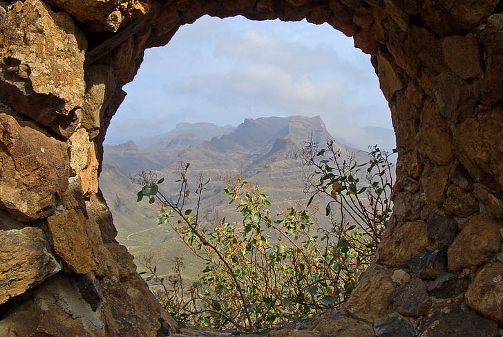 Gran Canarialla, Mountain, näkymä, Luonto, scenics, ulkona, maisema
