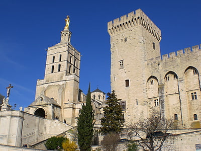 Avignon, palatset av popesna, Frankrike, arkitektur, berömda place, historia, Europa
