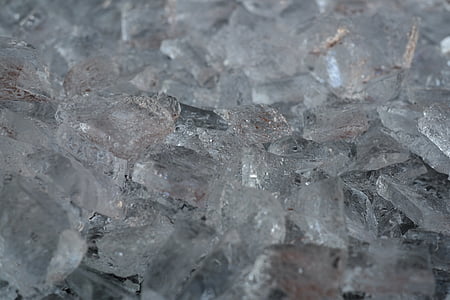 jääkuubikuid, jää, külmutatud, läbipaistev, sulatada, jääkülma, külm