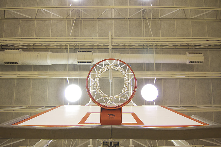 basket-ball, objectif, salle de gym