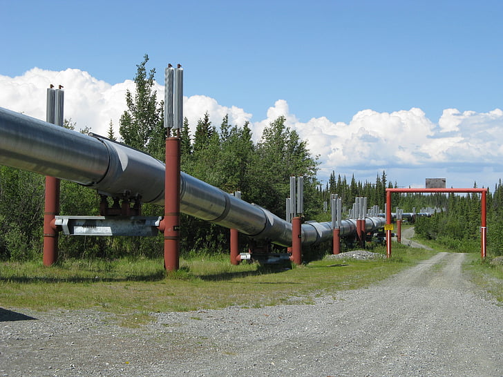 Aljaška, potrubí, Valdez, Spojené státy americké, nerezavějící ocel, voda, GAZ