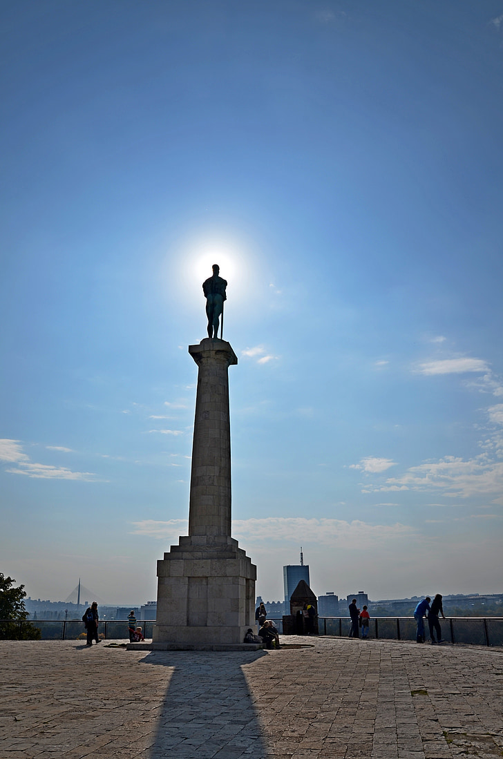 Beograd, monument, Kalemegdan, symbol, fæstning, vartegn, Serbien