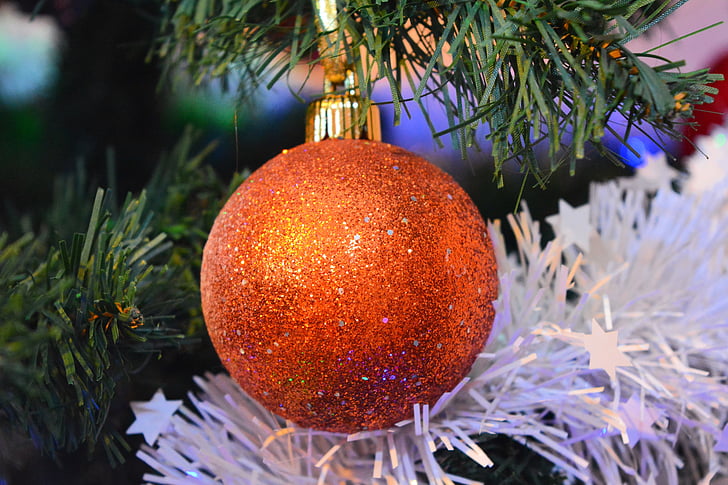 Natal, Brad, pohon Natal plastik, pohon Natal, merayakan, Globe, Ornamen