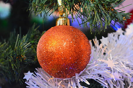 Weihnachten, Brad, künstlicher Weihnachtsbaum, Weihnachtsbaum, feiern, Globus, Ornament