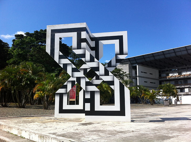 Pereira, Omar rayo, UTP, Technische Universität von pereira, Moderne Kunst, geometrische, Skulptur