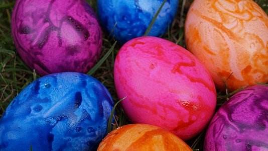 卵, カラフルです, 色, イースターの卵, イースター, カラフルな卵, ゆで卵