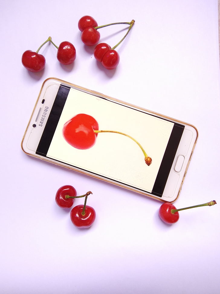 mobil, kirsebær, reklame