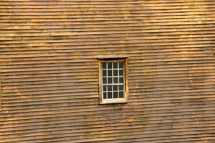 finestra, fusta, fusta, paret, obertura, obertura