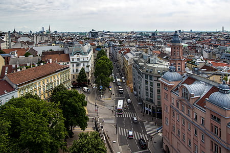 Viena, Panorama, centrul orasului, Vezi, Outlook, capitala, panorama oraşului