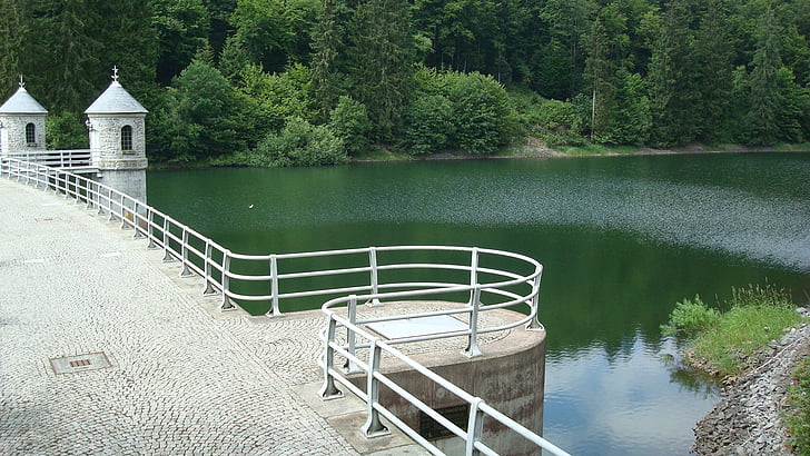 Neustadt dam, Dam, natuur, landschap