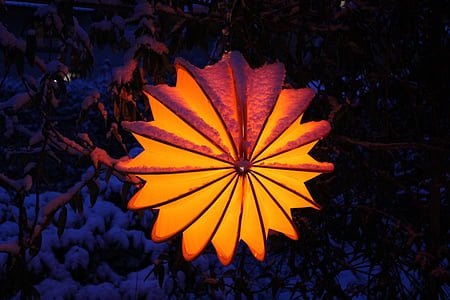 Lampion, resistente alle intemperie, robusto, neve, illuminazione, giardino, illuminazione del giardino