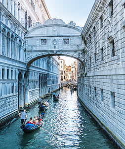Βενετία, Ιταλία, γόνδολα, γονδολιέρηδων, κανάλι, ταξίδια, νερό