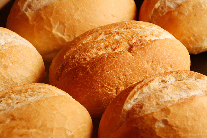 roll, cute, bread, baked goods, bake, bakery, breakfast