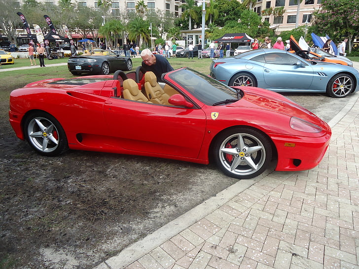 supercar, luxury cars, supercar week, red convertible