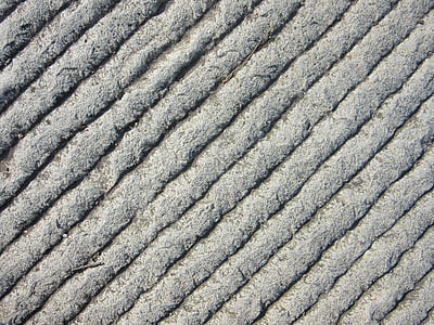 Steinplatte, rainures, Pierre, au sol, éraflé, gris, texture