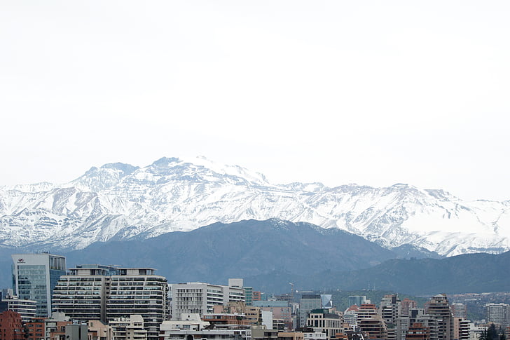 Cordillera, bầu trời, Andes, Thiên nhiên, núi, thành phố