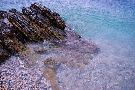 tenger, rock, béke, természet, óceán, kő, víz