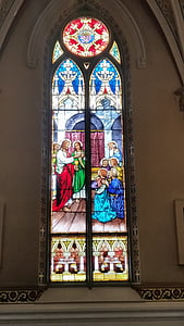 church, window, architecture, cathedral, stained Glass, religion, christianity