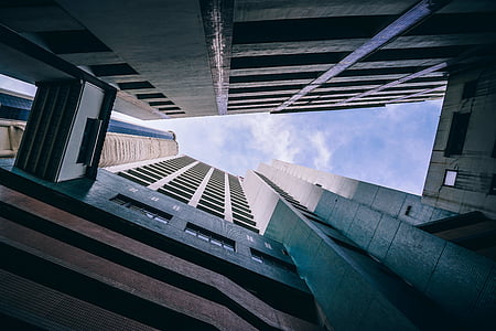 architecture, building, high-rise, low angle shot, perspective, modern, built Structure