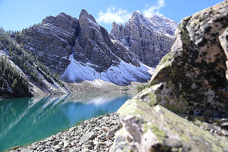 Lac-agnes, Canada, Lac, Agnes, nature, Parc, Alberta