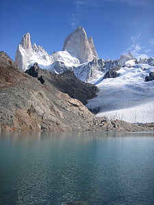 Patagonia, Argentīna, šļūdonis, ledāja ledus, Glacier bay, sniega, ledus