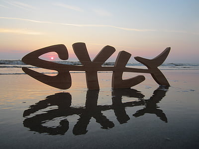 Sylt, platja, vacances, Mar del nord, posta de sol, l'estiu
