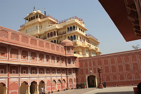 Jaipur, India, Rajasthan, arsitektur, Istana kota, perjalanan