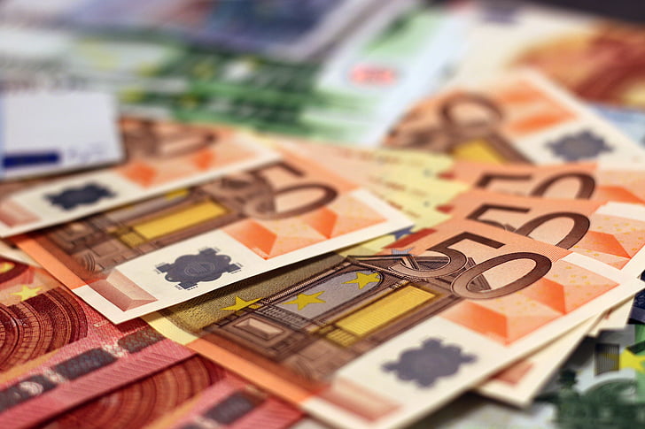 money, bank note, euro, banknote, paper money, bill, many