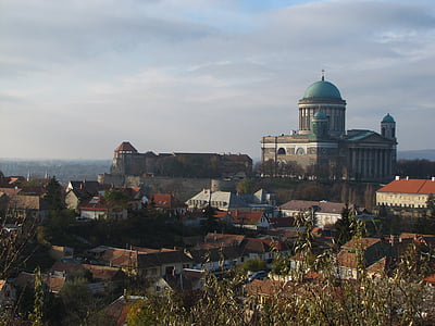 Basílica, nubes, Esztergom, nube