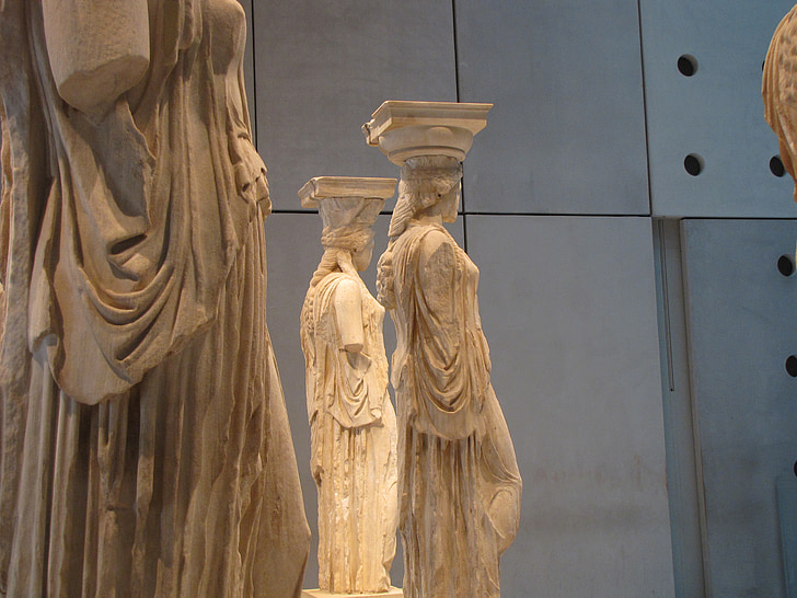 Caryatids, Acropolis, múzeum, Atény
