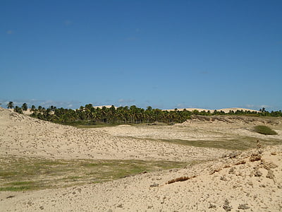 sinine taevas, liiv, märts, Beach, Horizon, loodus, Beira mar