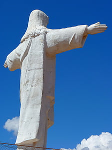 รูปปั้น, พระเยซู, รูป, ศักดิ์สิทธิ์, ศาสนาคริสต์, cusco, เปรู